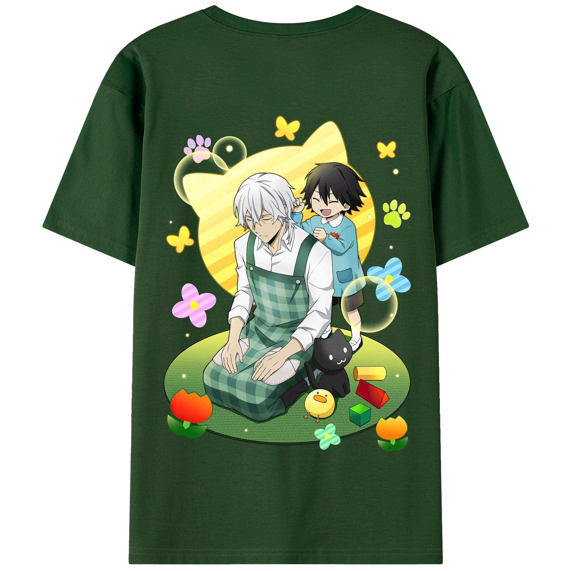 （画像用） 文豪ストレイドッグス Bungo Stray Dogs 綿100％半袖Tシャツ（背面プリント）